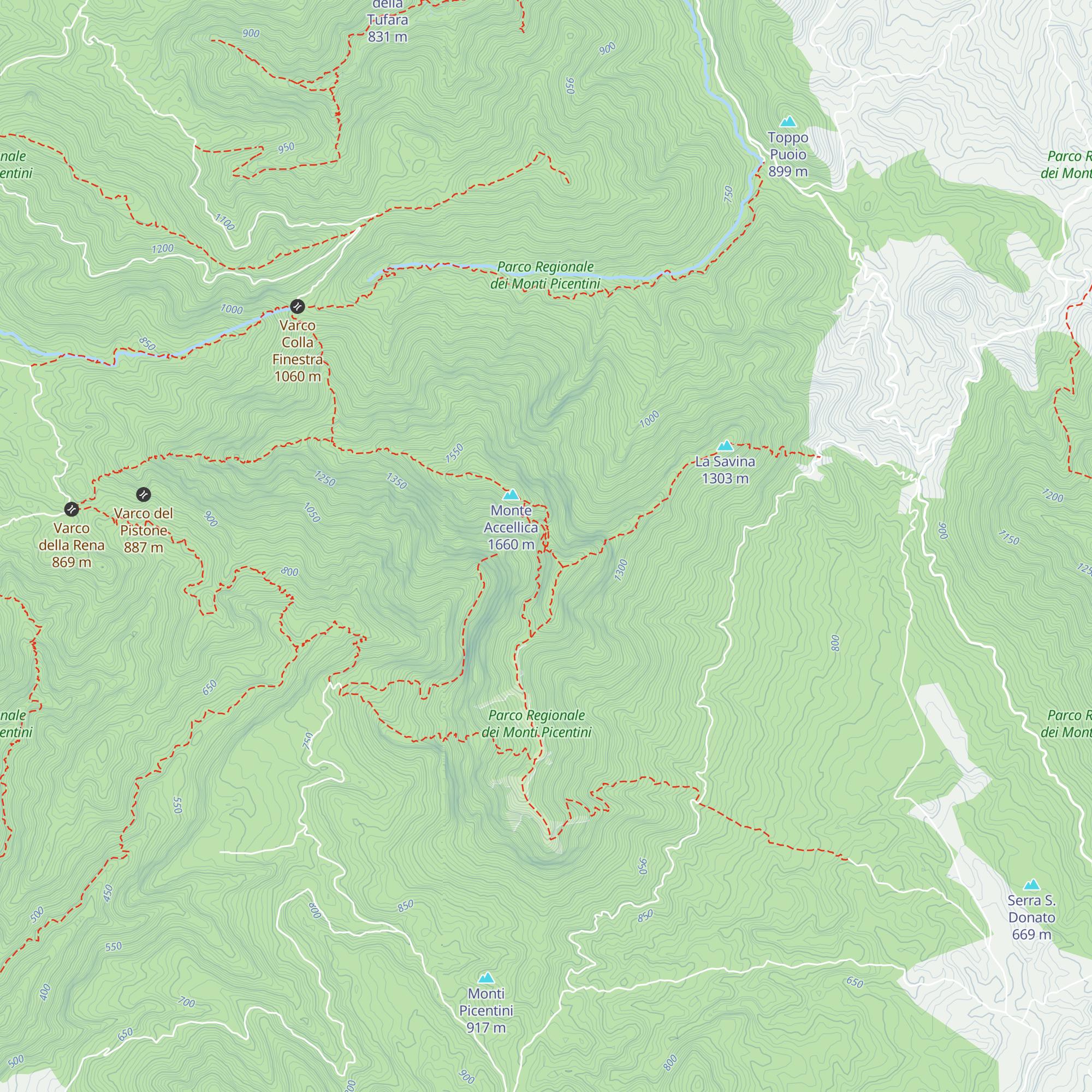 Bivacco Valsavin map