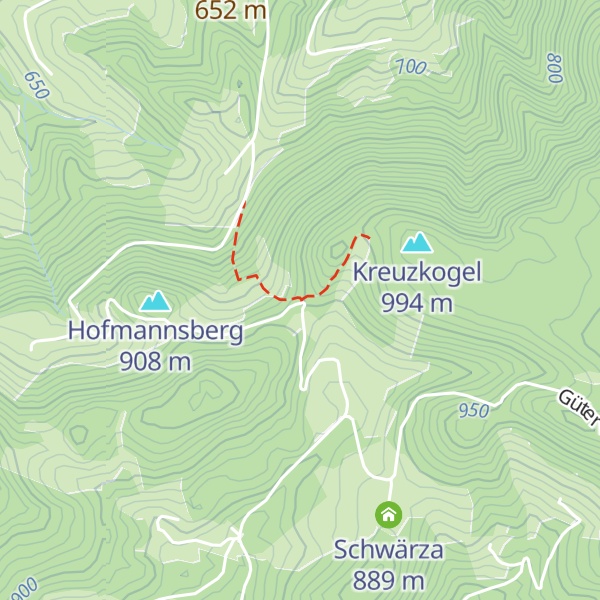 Map of Kreuzkogelkapelle
