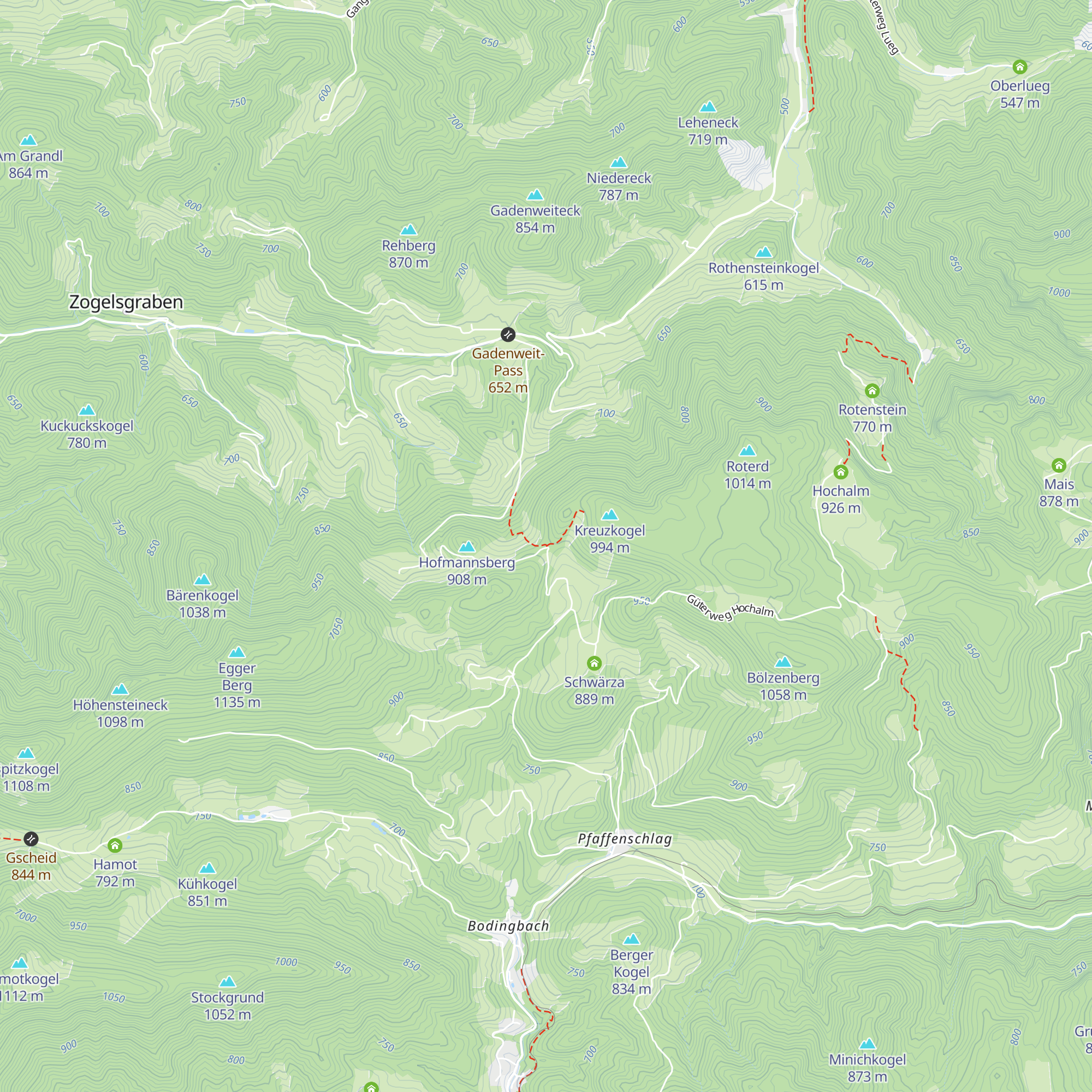 Kreuzkogelkapelle map