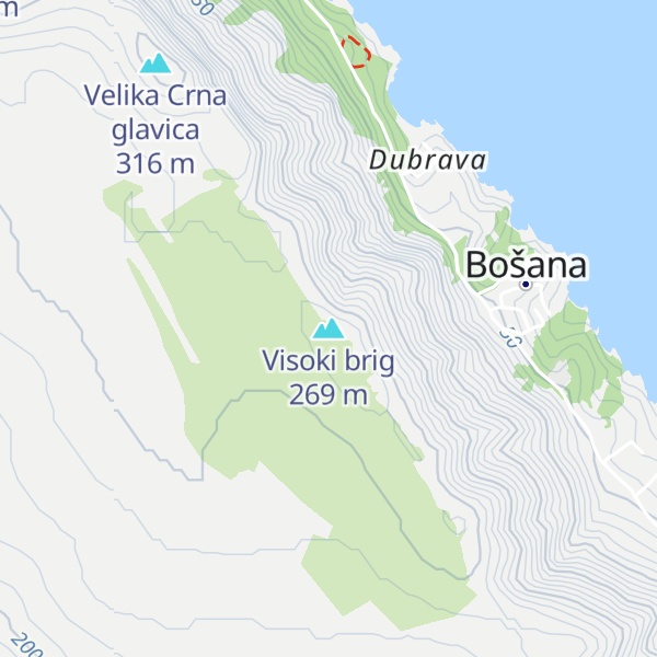 Map of Visoki brig