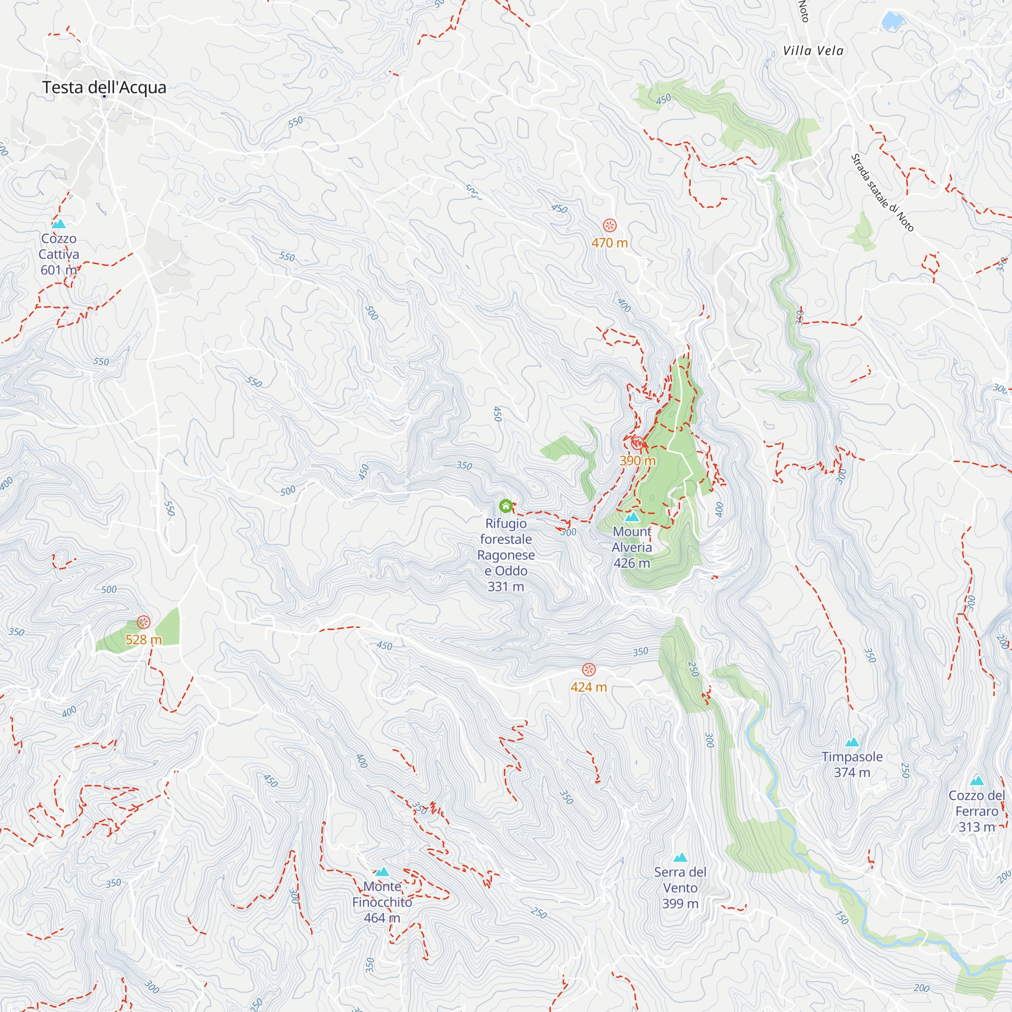 Rifugio forestale Ragonese e Oddo map