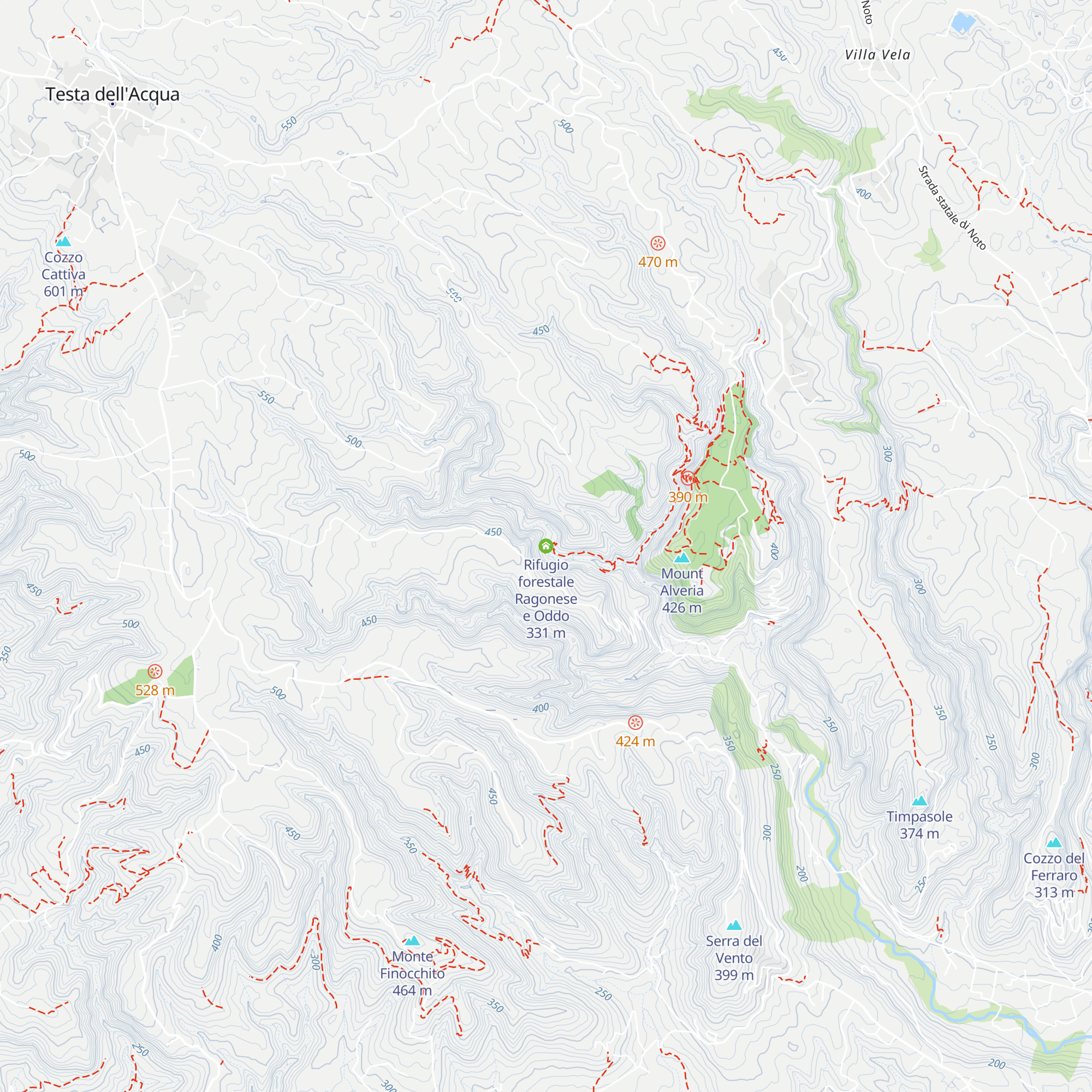 Rifugio forestale Ragonese e Oddo map