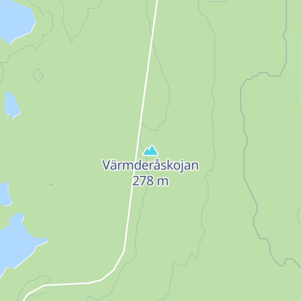 Map of Värmderåskojan
