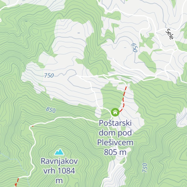 Map of Turistična kmetija Ravnjak