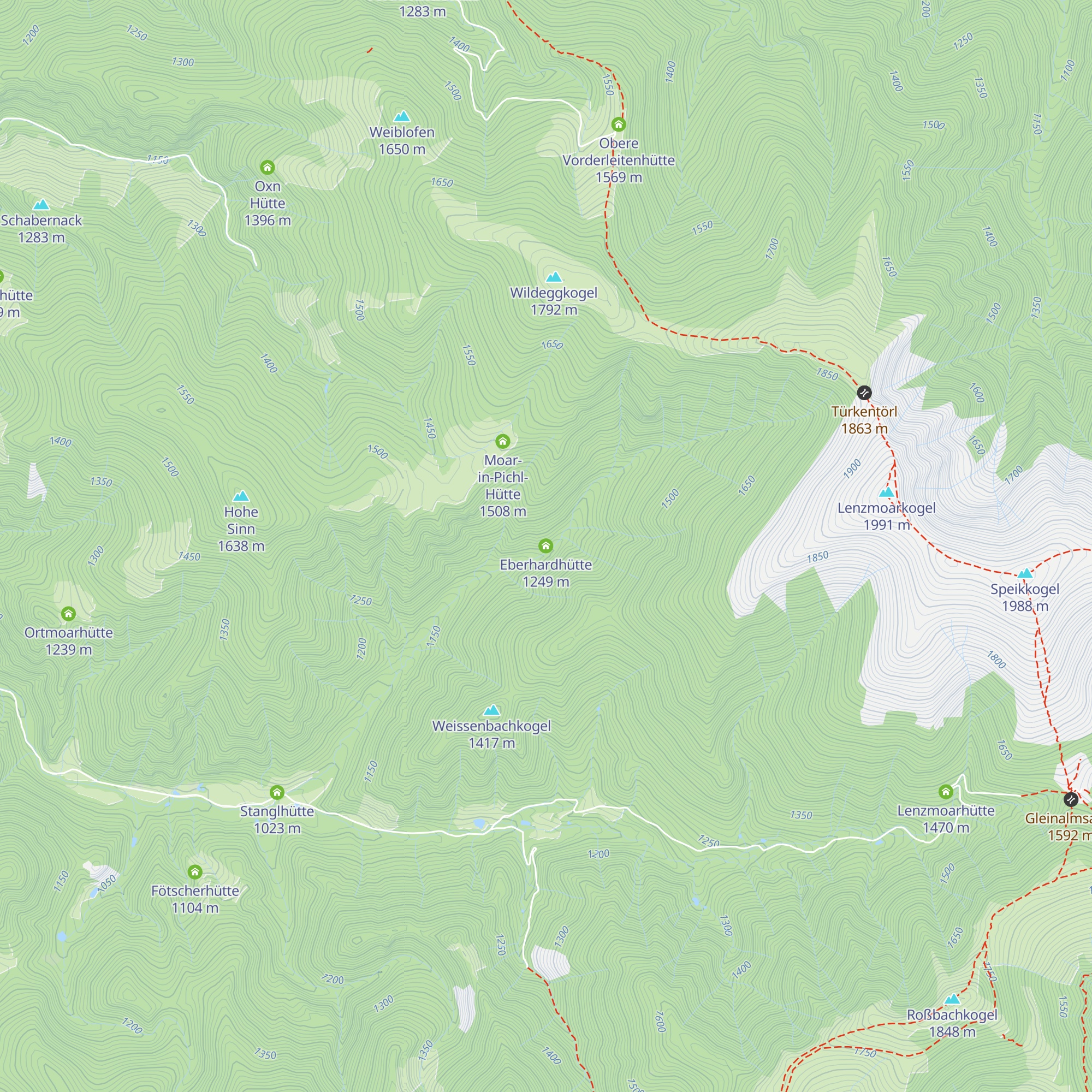 Eberhardhütte map