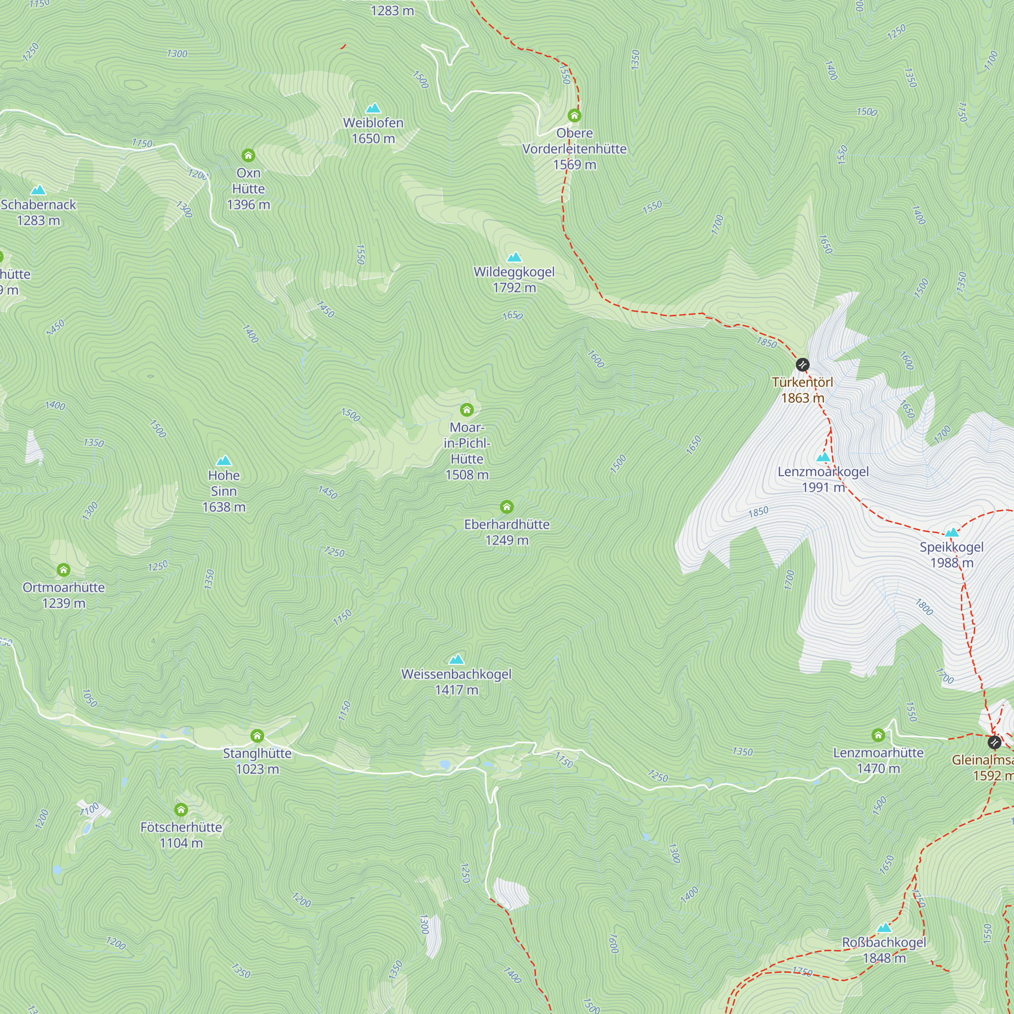 Eberhardhütte map