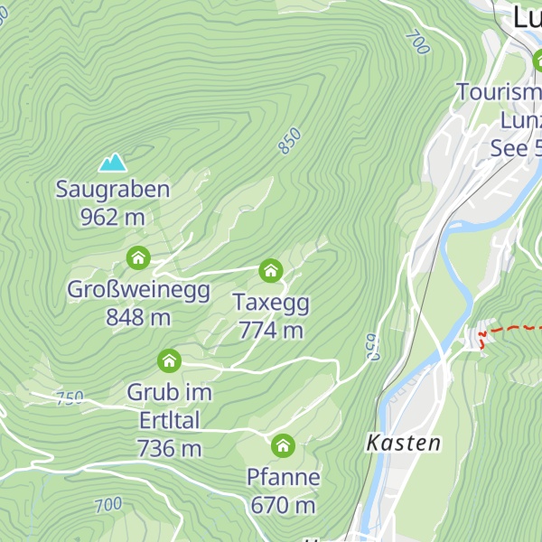 Map of Taxegg