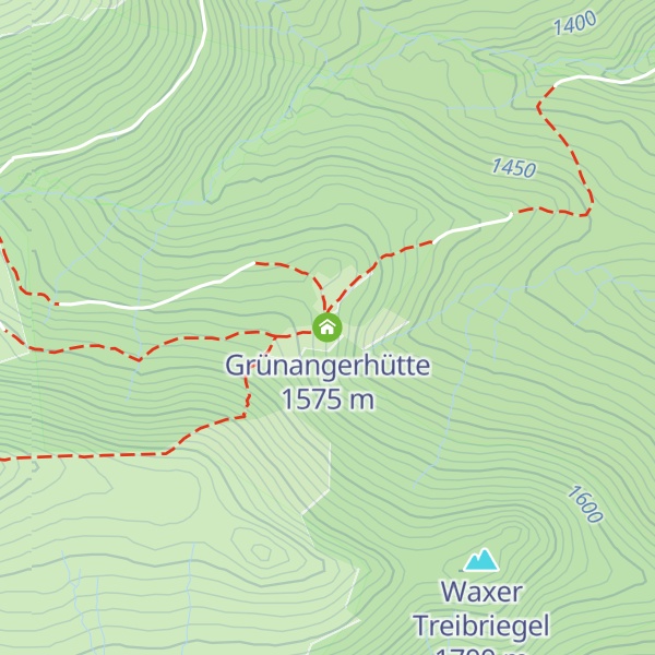 Map of Grünangerhütte