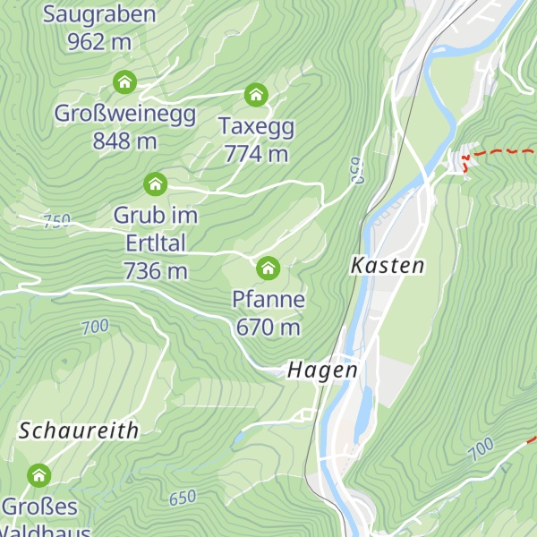 Map of Pfanne