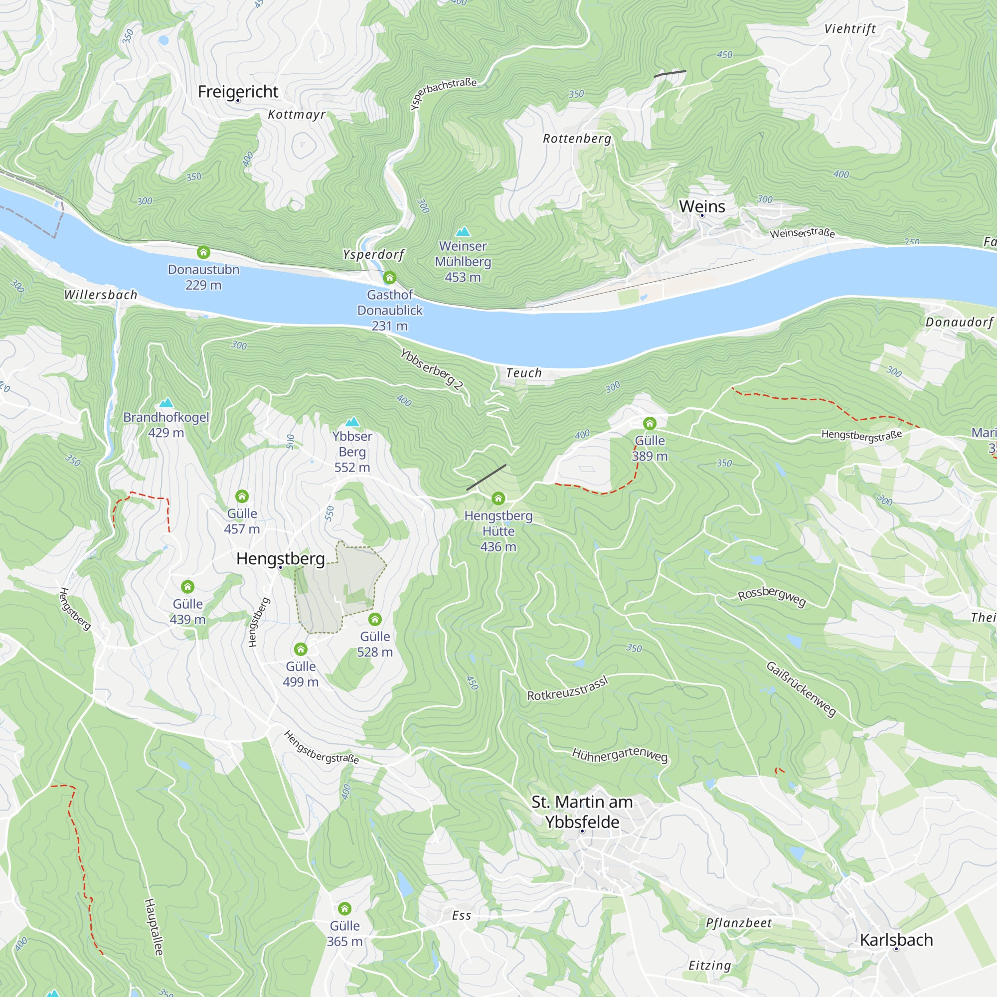 Hengstberg Hütte map
