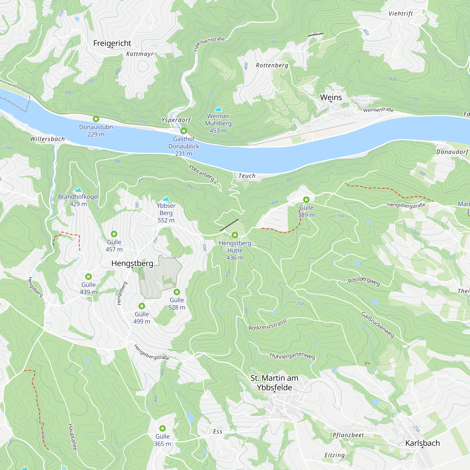 Hengstberg Hütte map