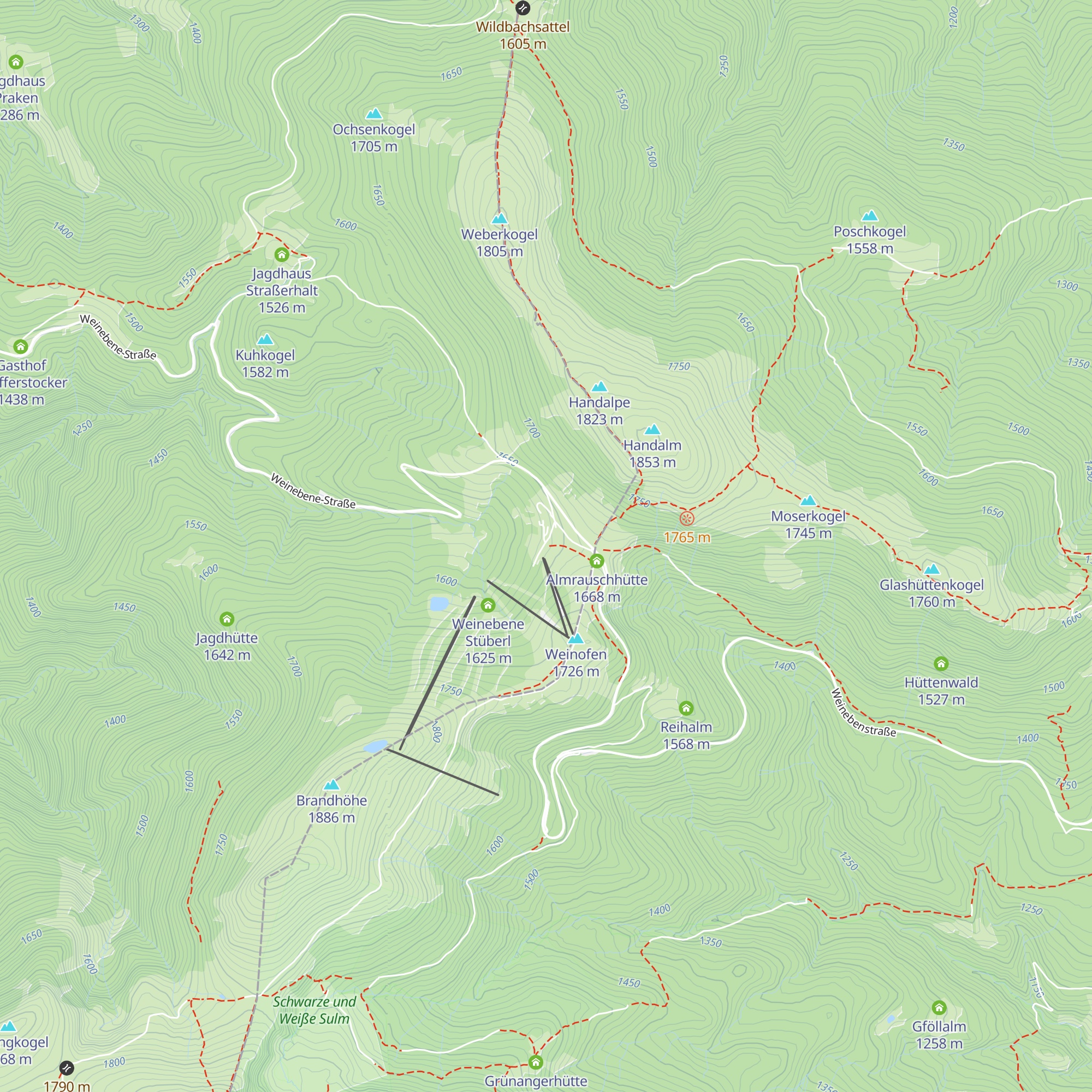 Gösler Hütte map