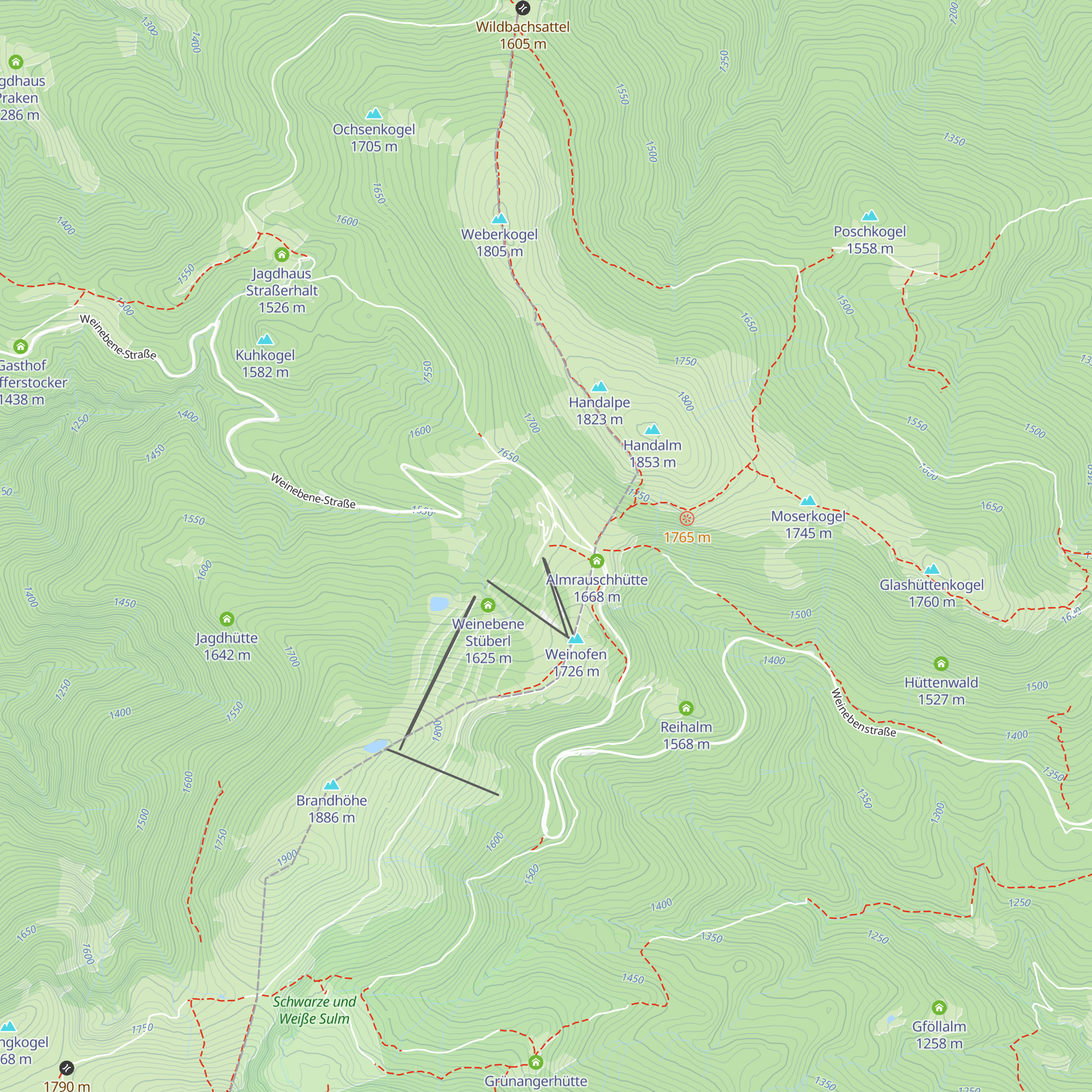 Gösler Hütte map