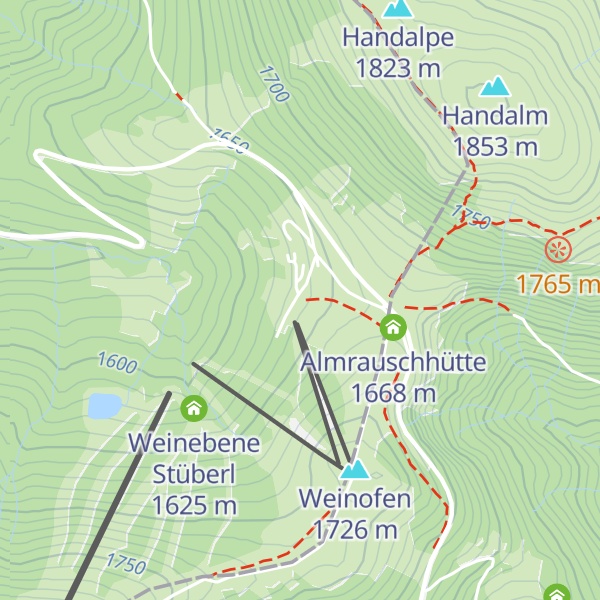 Map of Gösler Hütte