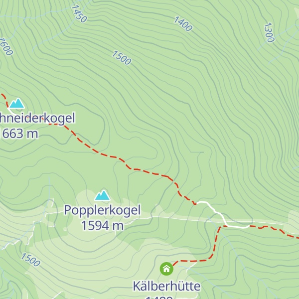 Map of Popler Kogel