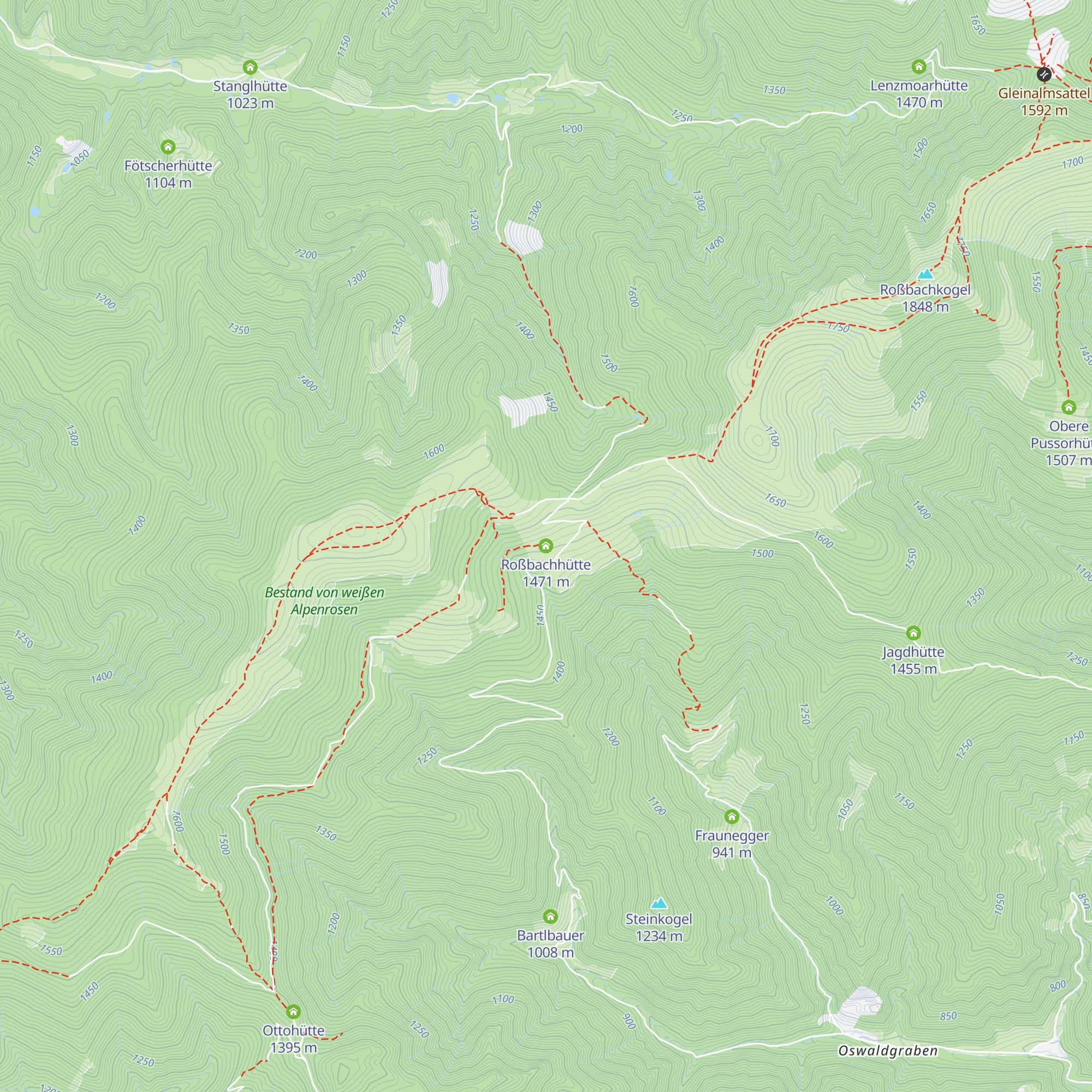 Roßbachhütte map