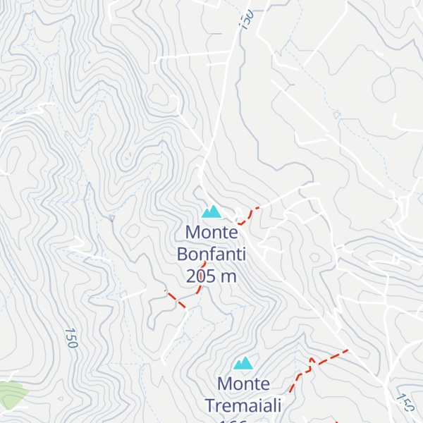 Map of Monte Bonfanti