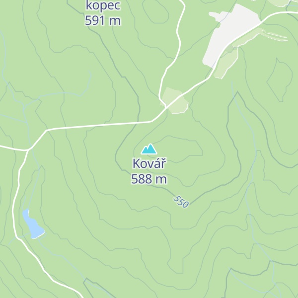 Map of Kovář