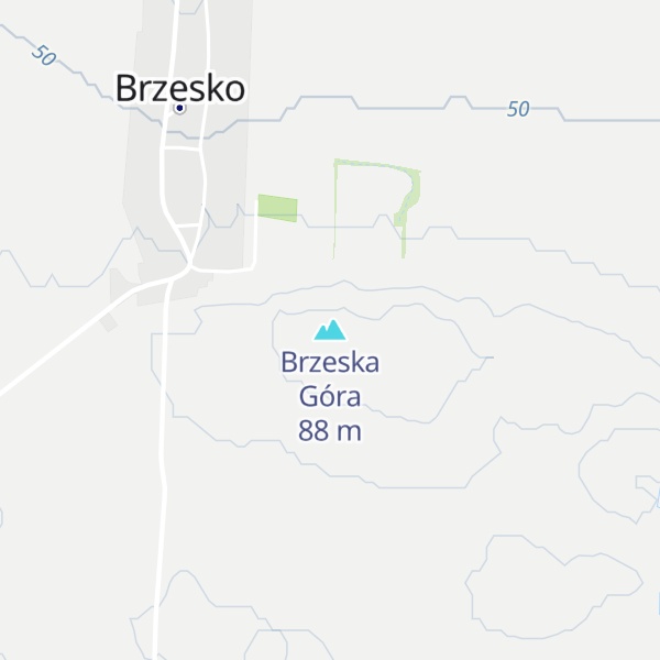 Map of Brzeska Góra