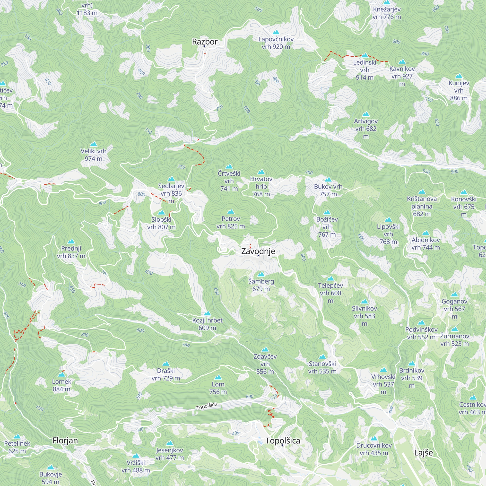 Lovska družina Velunja Šoštanj map