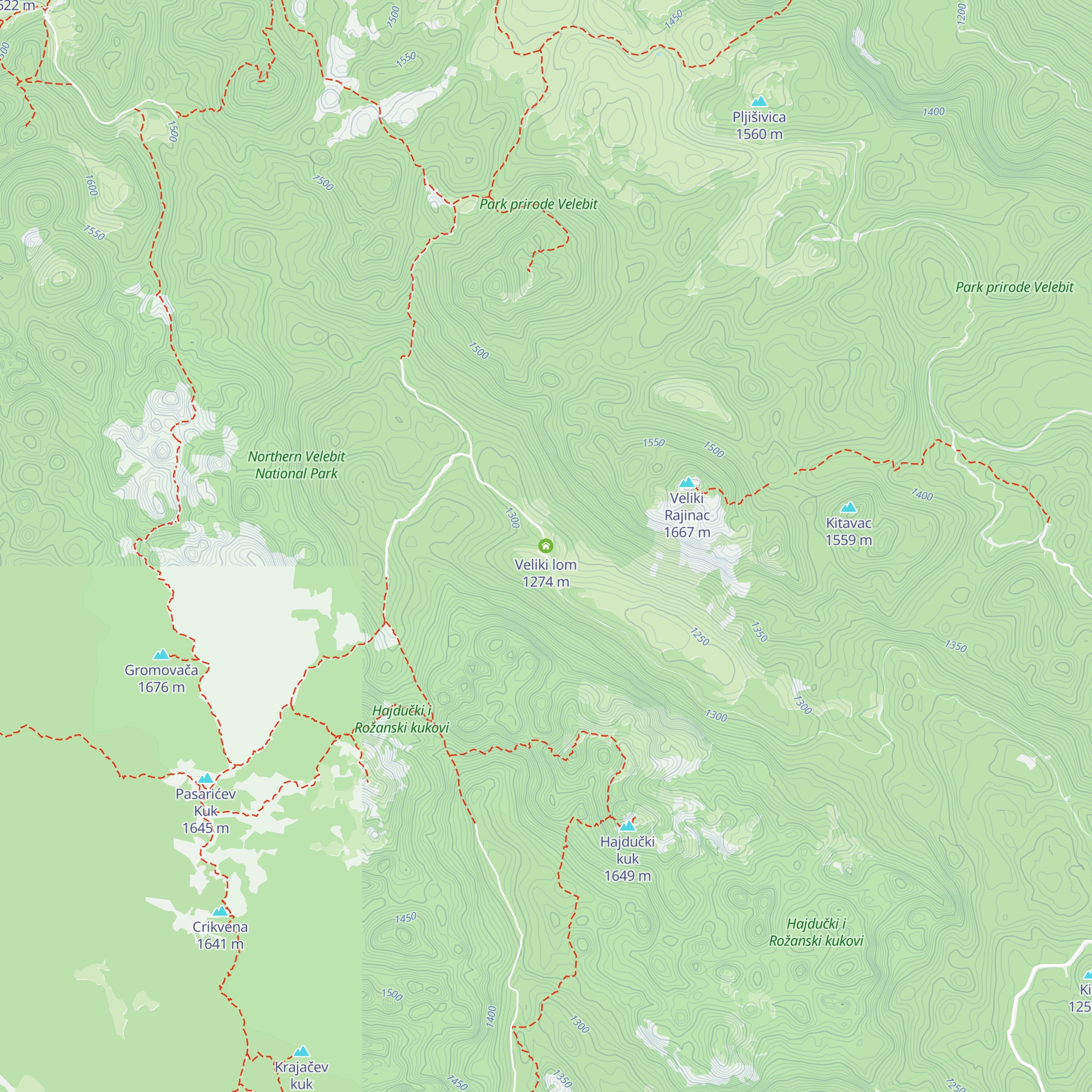 Veliki lom map