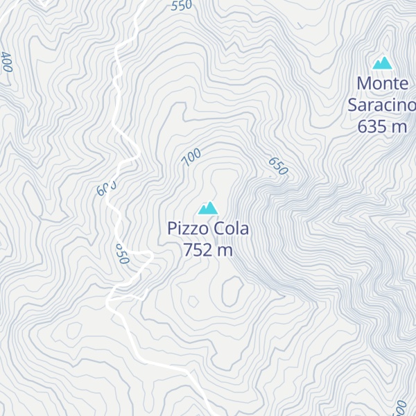 Map of Pizzo Cola
