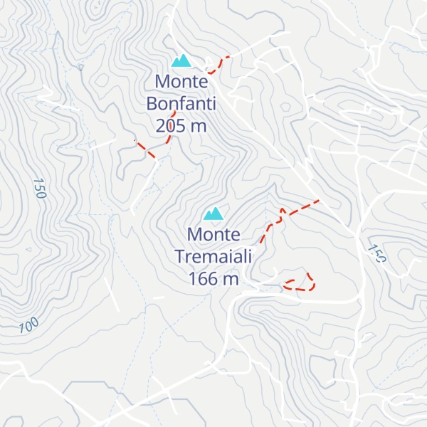 Map of Monte Tremaiali