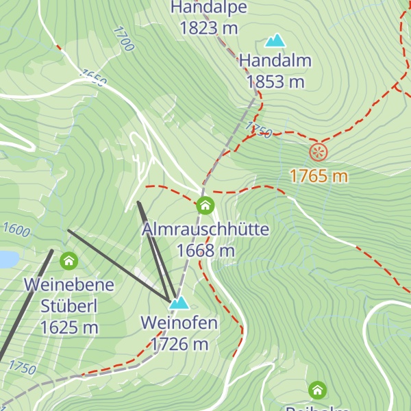 Map of Almrauschhütte