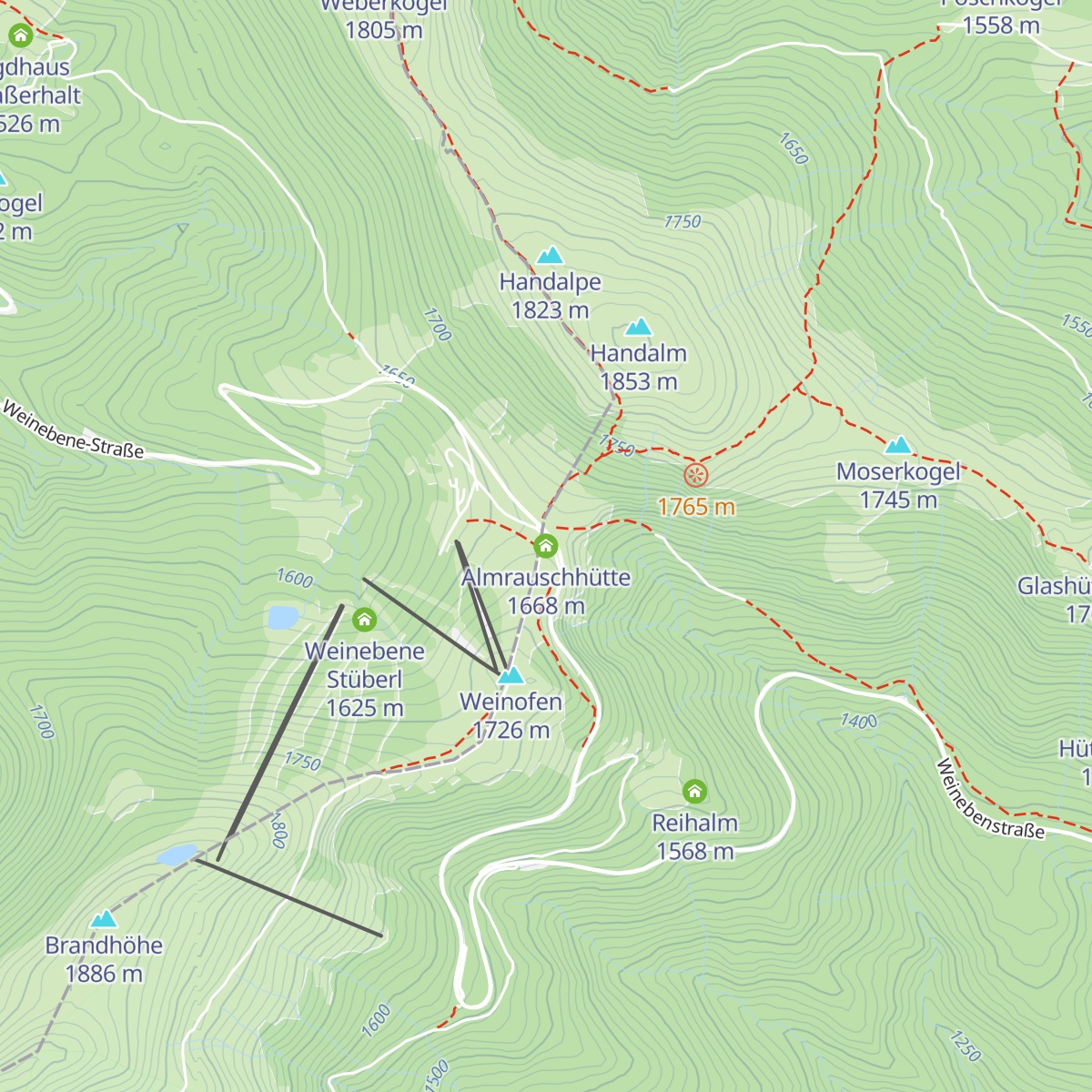 Almrauschhütte map