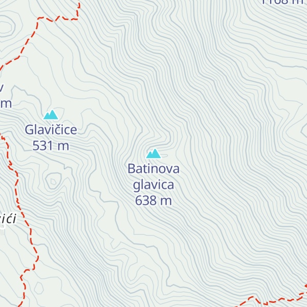 Map of Batinova glavica