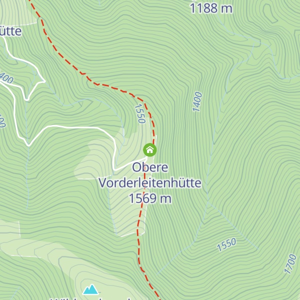 Map of Obere Vorderleitenhütte