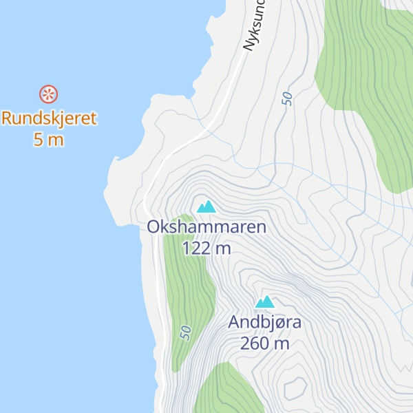 Map of Okshammaren