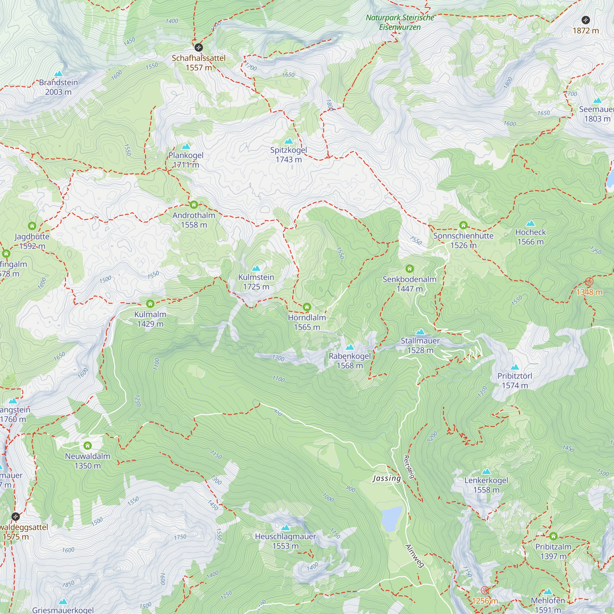 Hörndlalm map