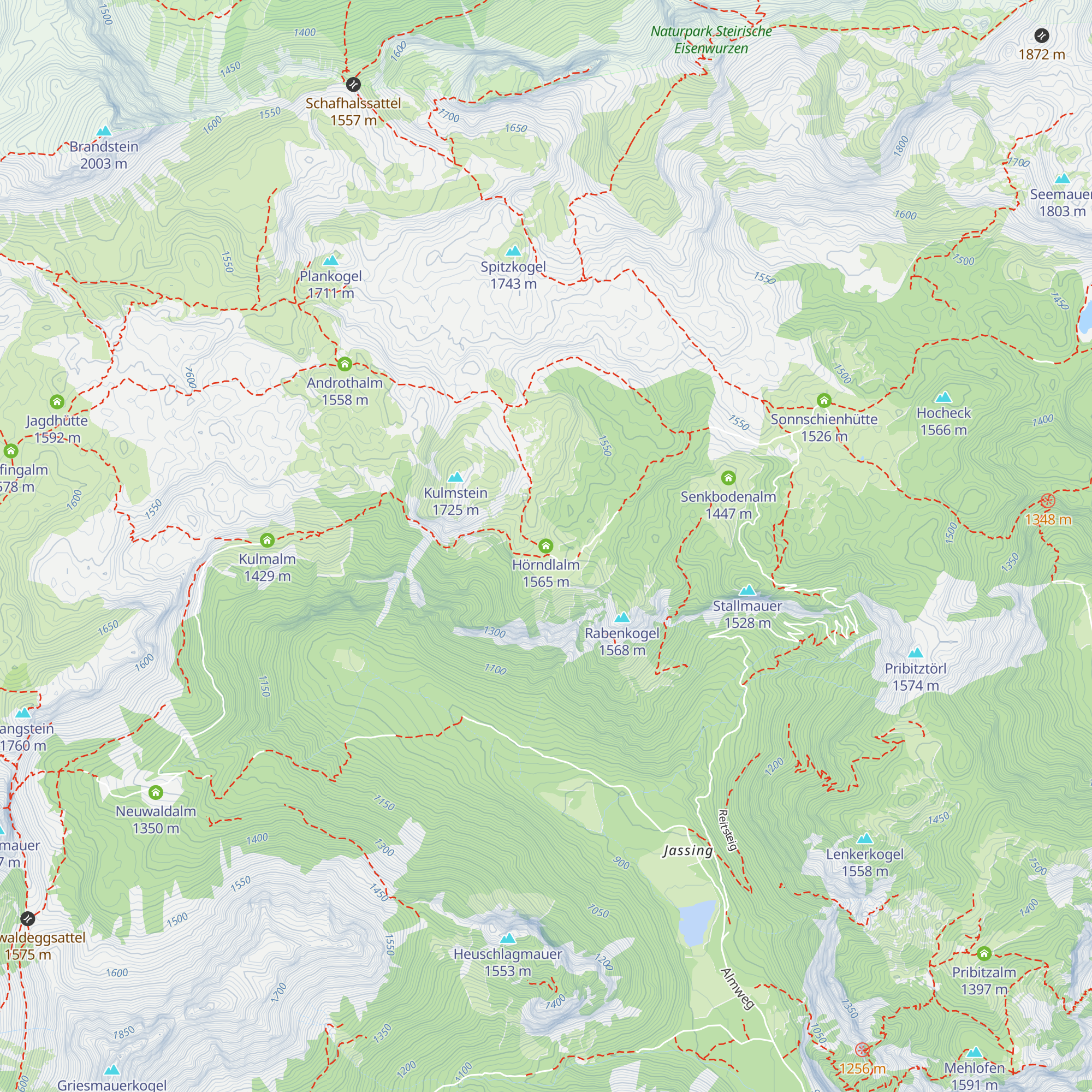 Hörndlalm map