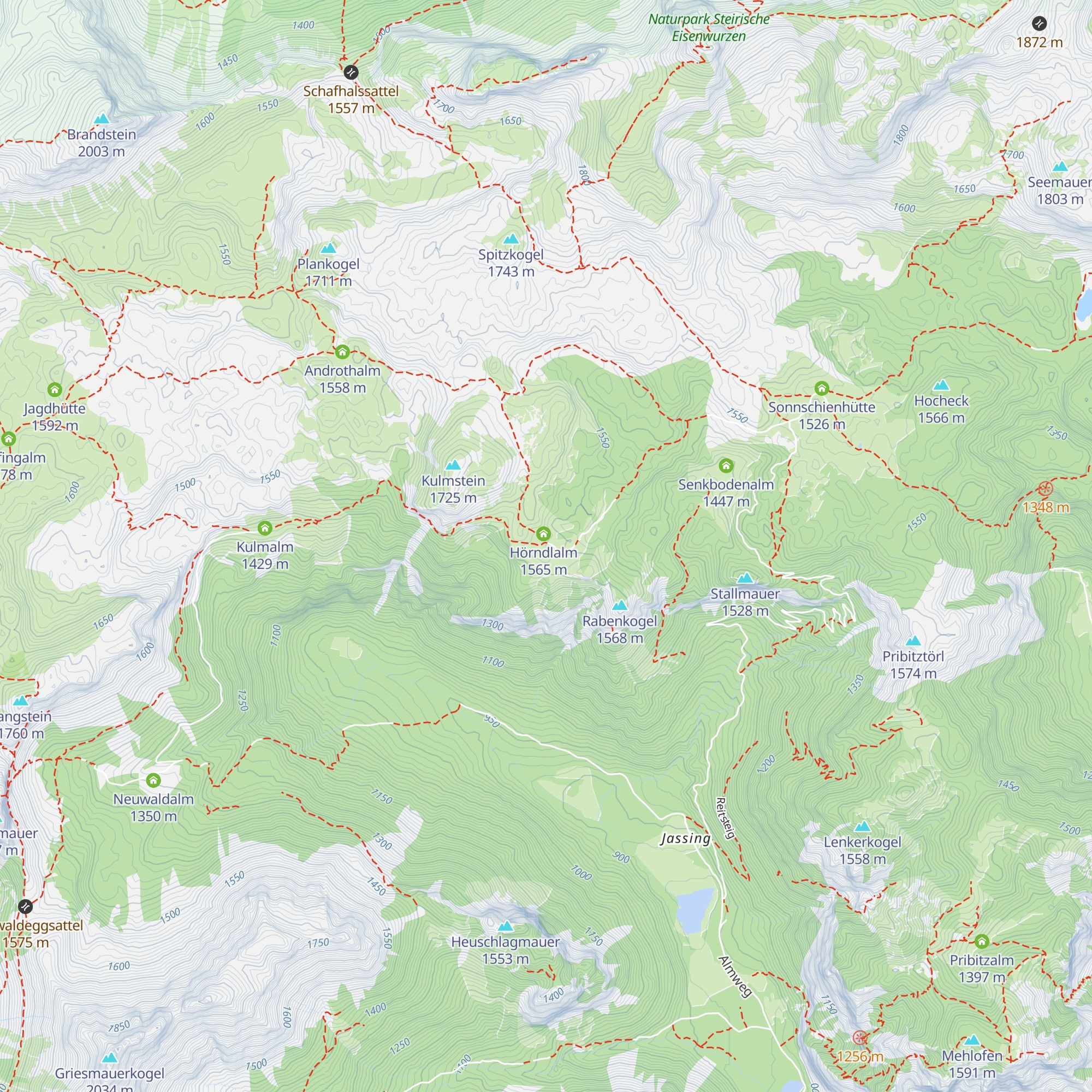 Hörndlalm map
