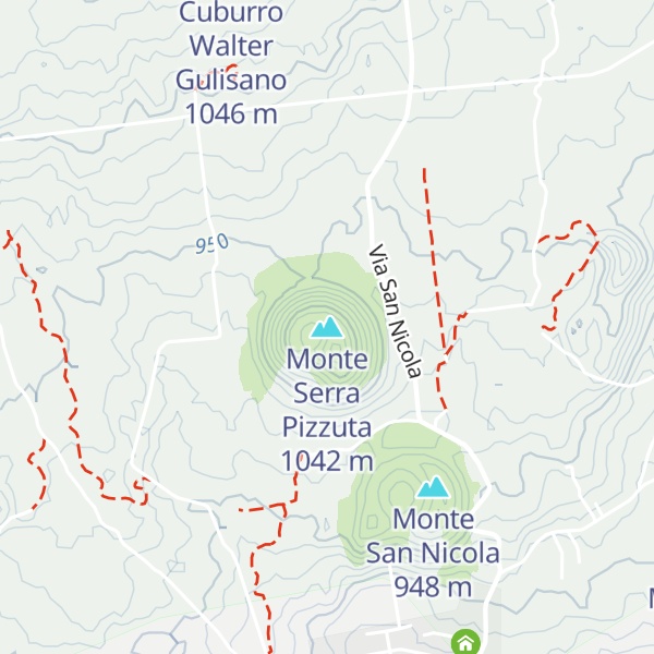 Map of Monte Serra Pizzuta