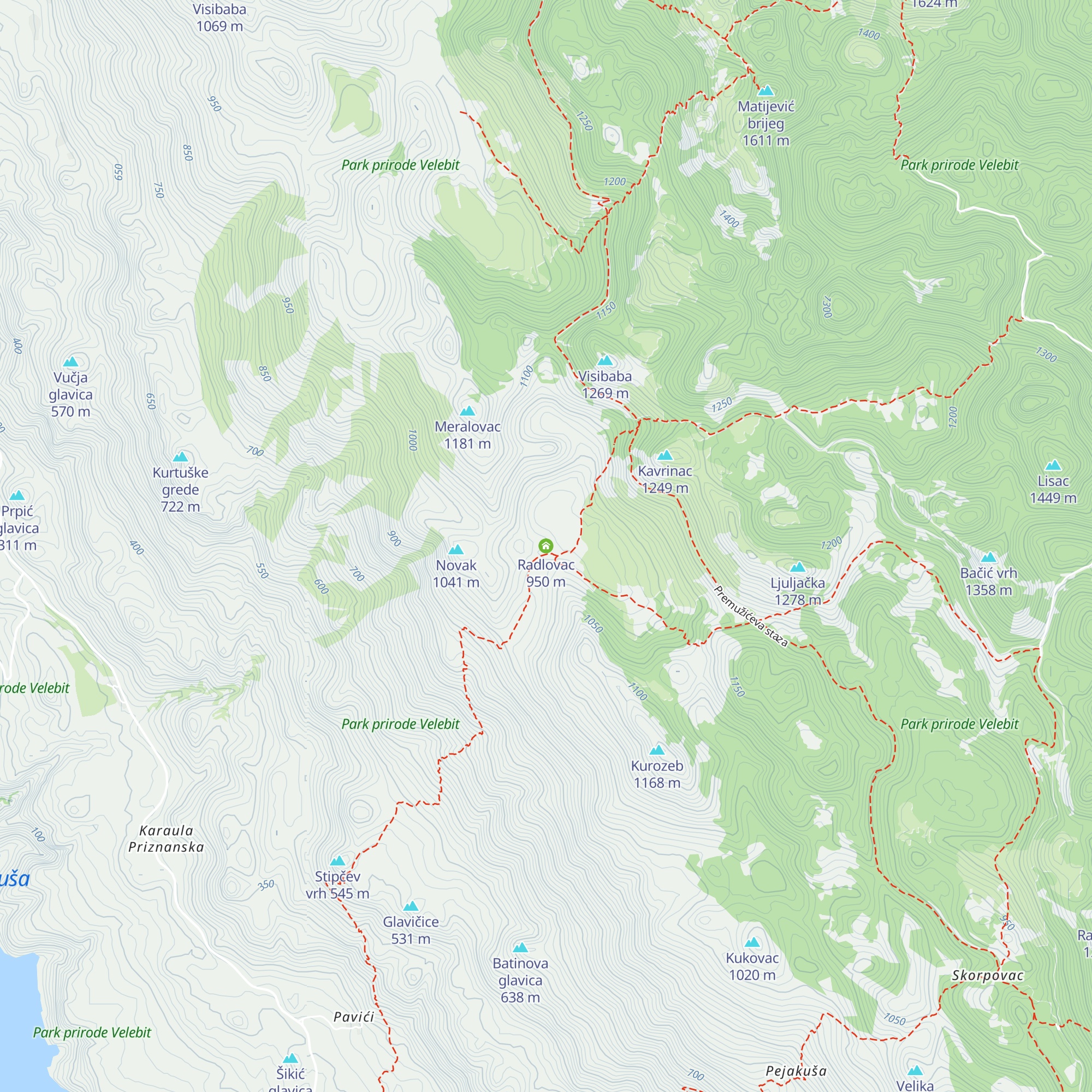 Radlovac map