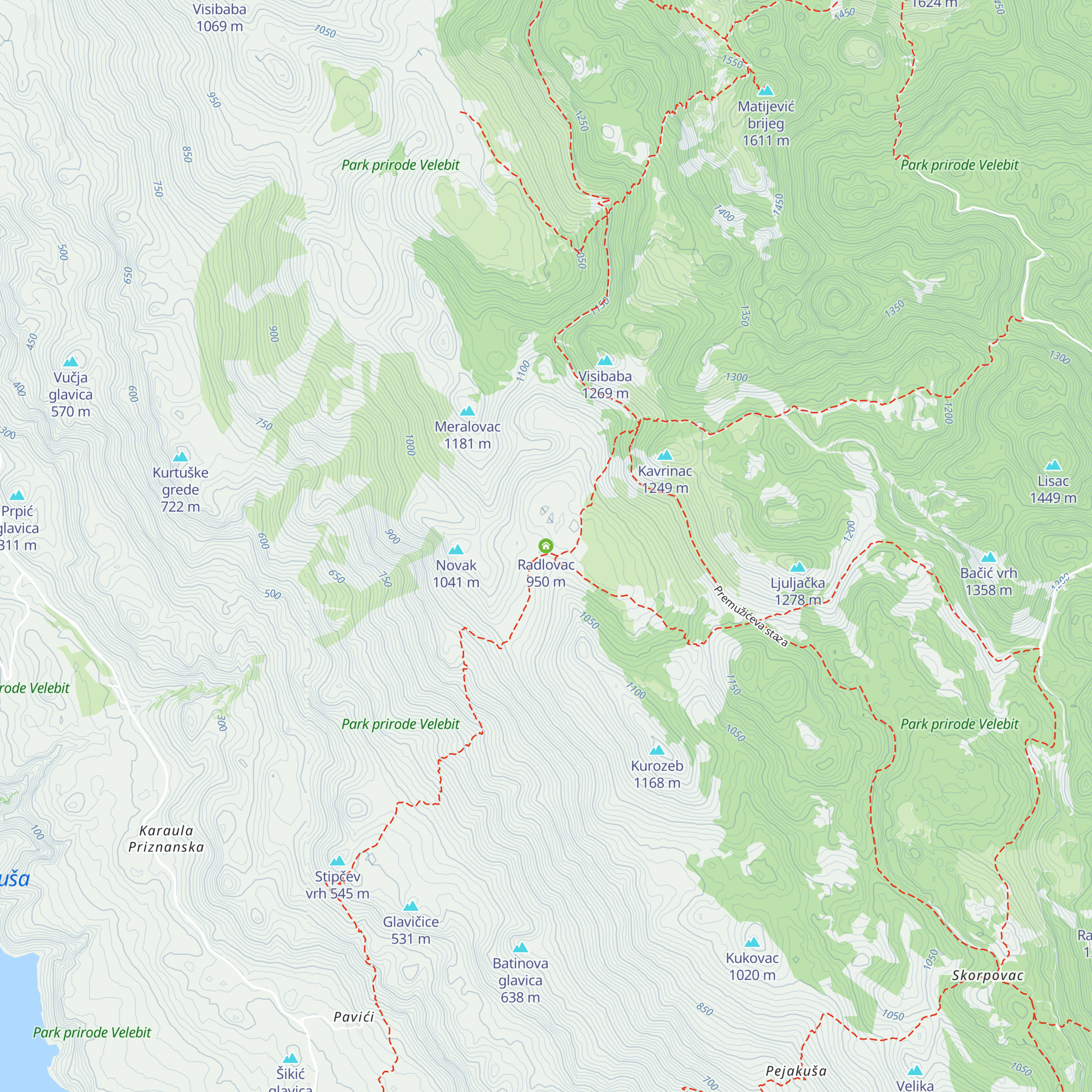 Radlovac map