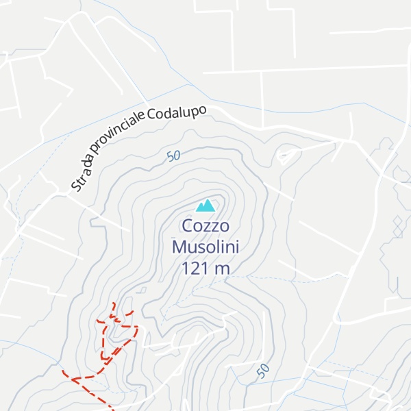 Map of Cozzo Musolini