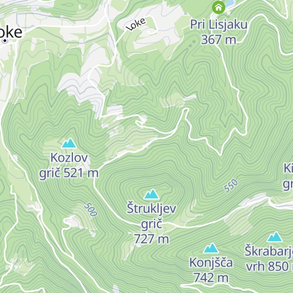 Map of Lovska koča LD Tabor