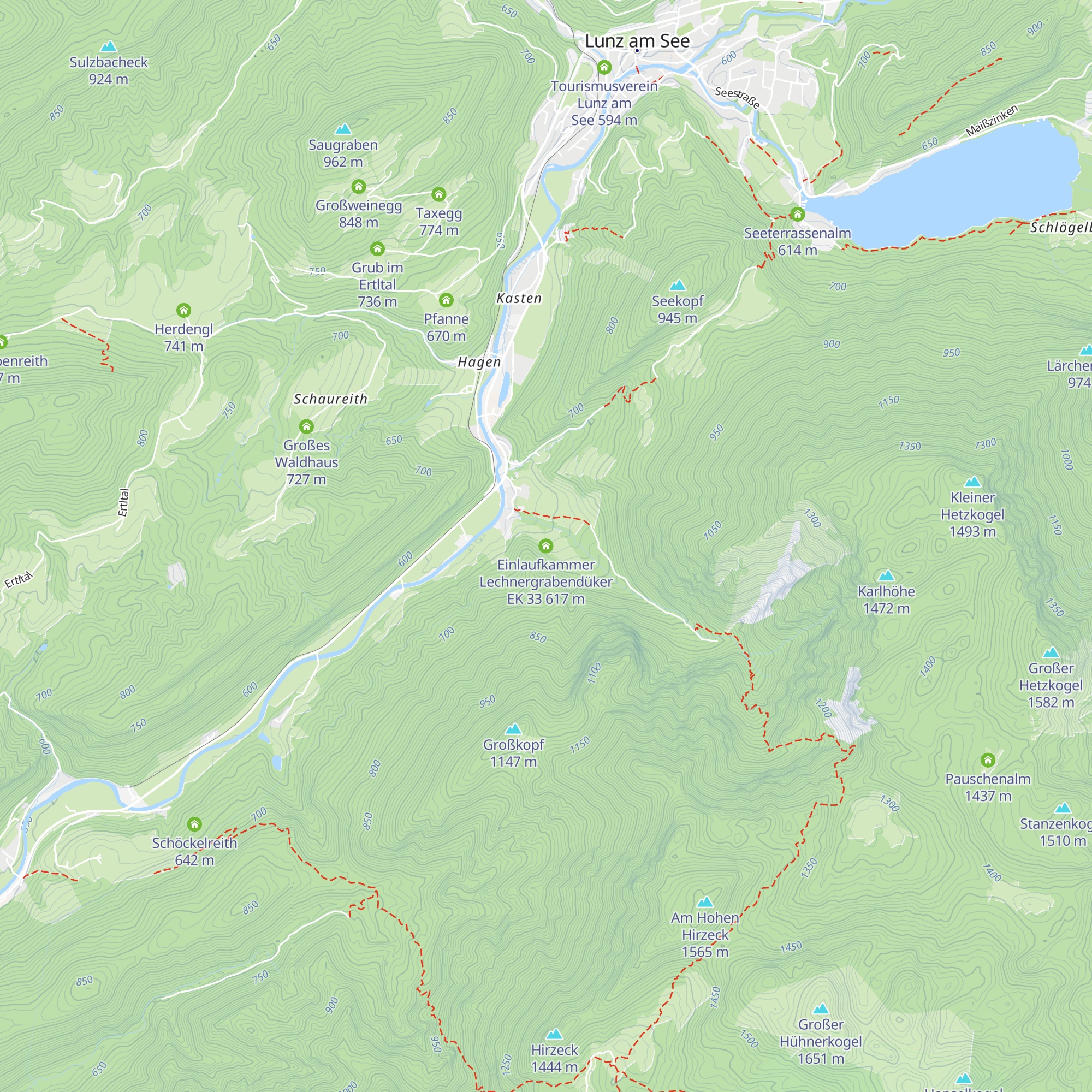 Einlaufkammer Lechnergrabendüker EK 33 map
