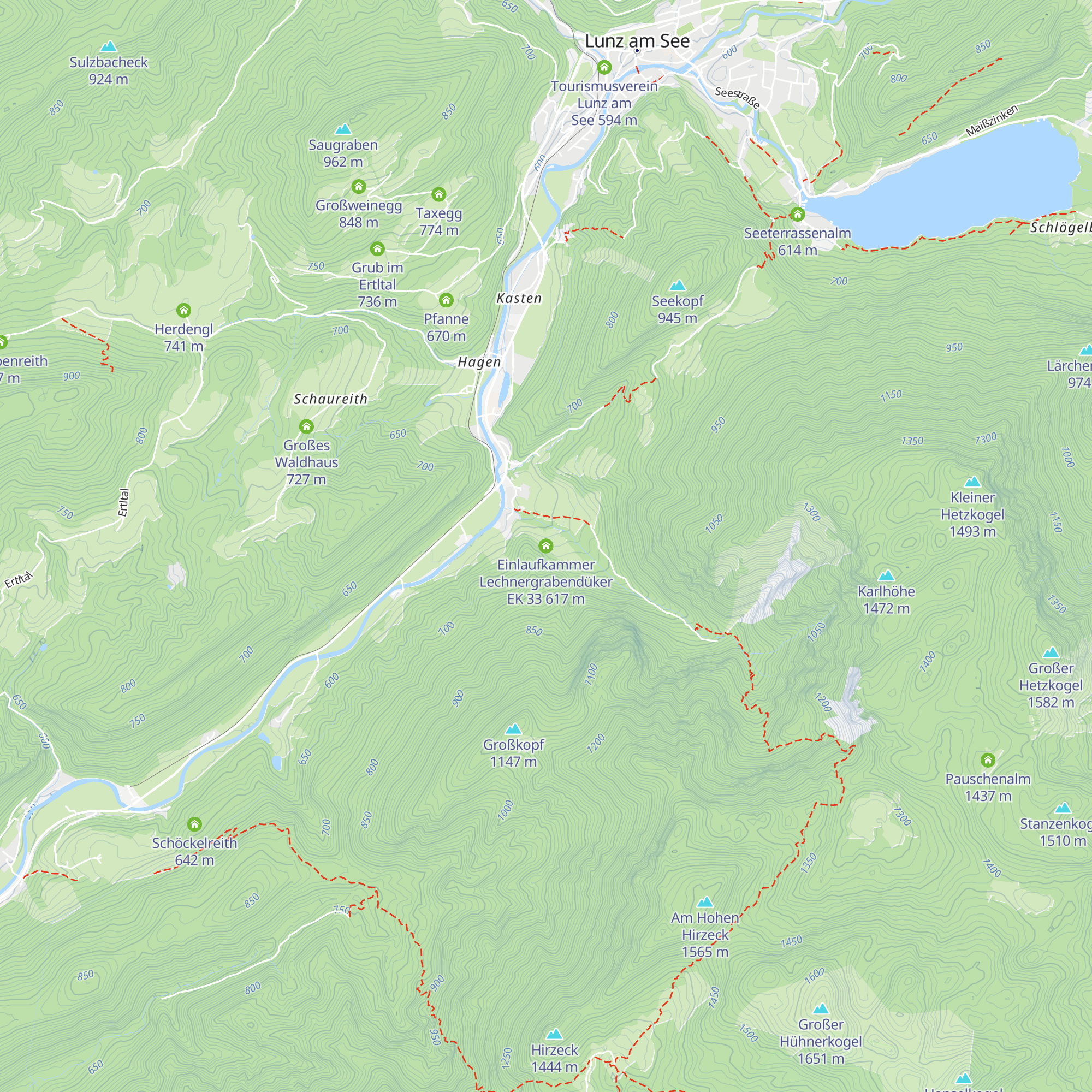Einlaufkammer Lechnergrabendüker EK 33 map