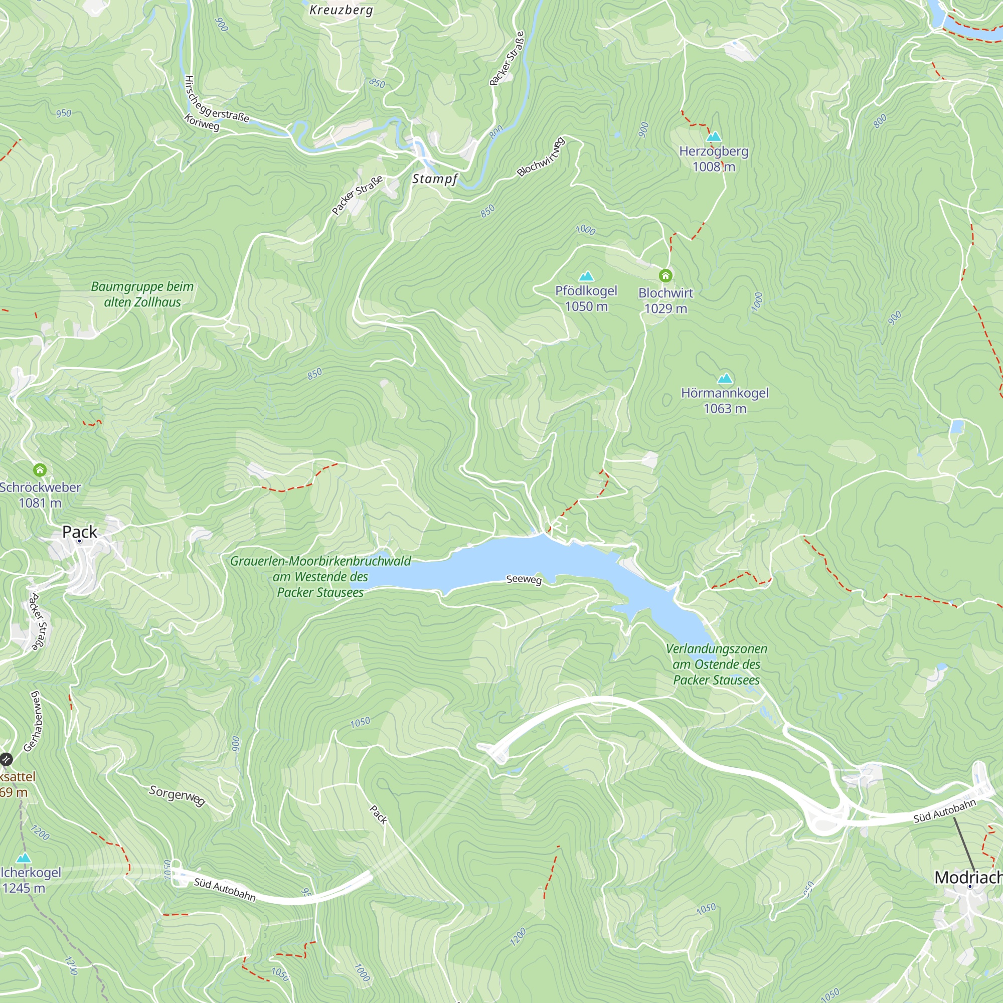 Kläranlage Pack-Stausee map