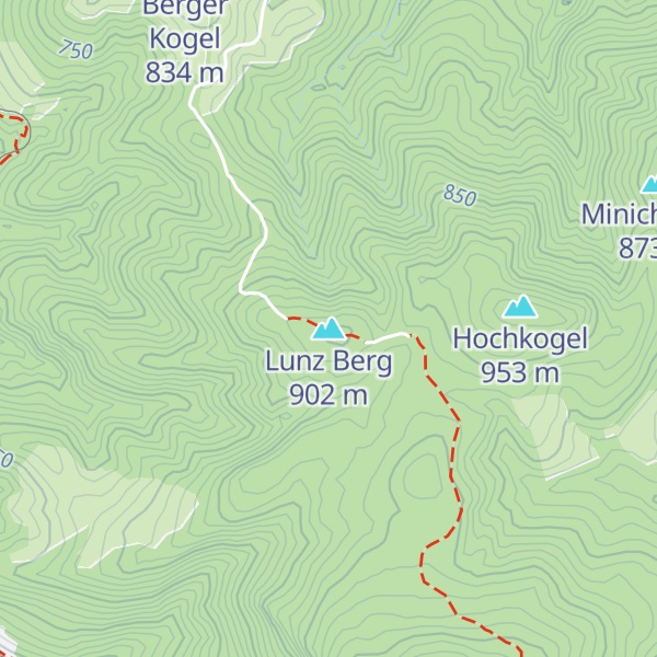 Map of Lunz Berg