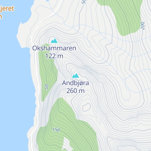 Map of Andbjøra
