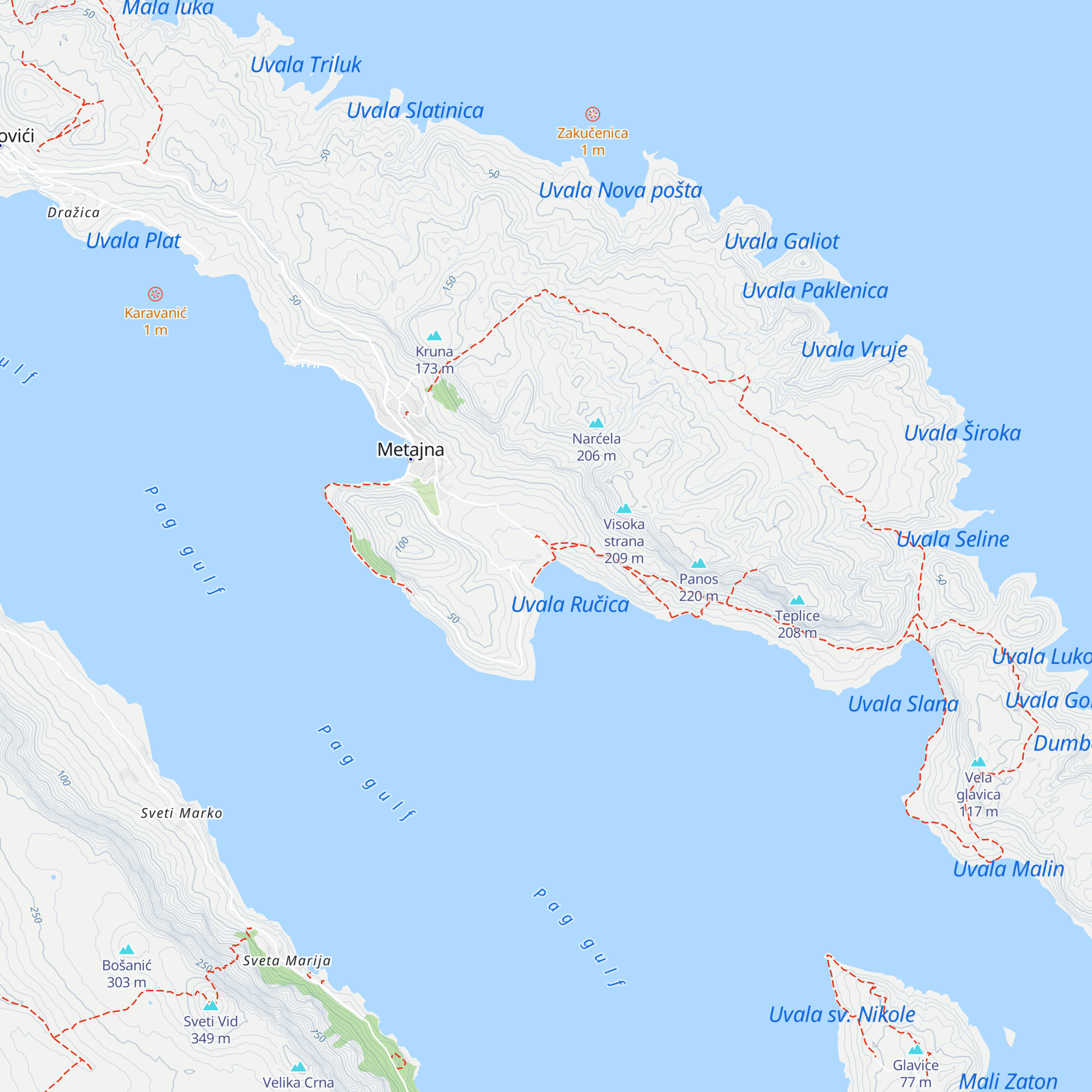Konoba Kanjon map