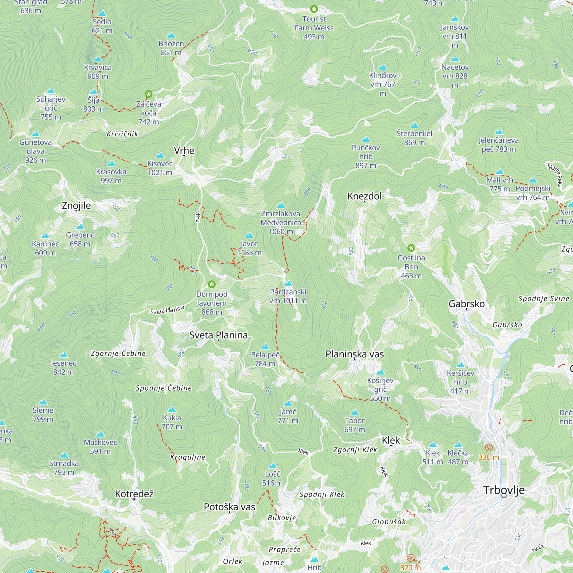 Hiša Planina map