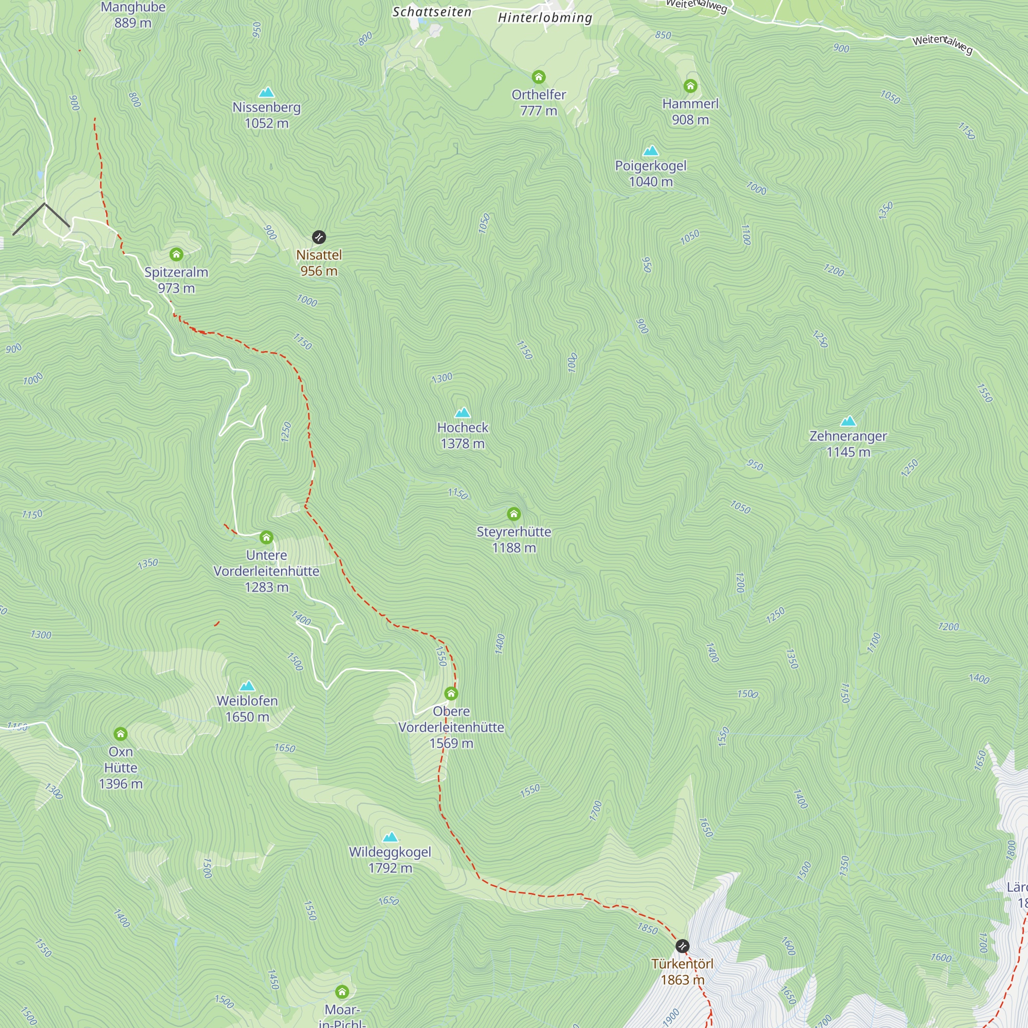 Steyrerhütte map