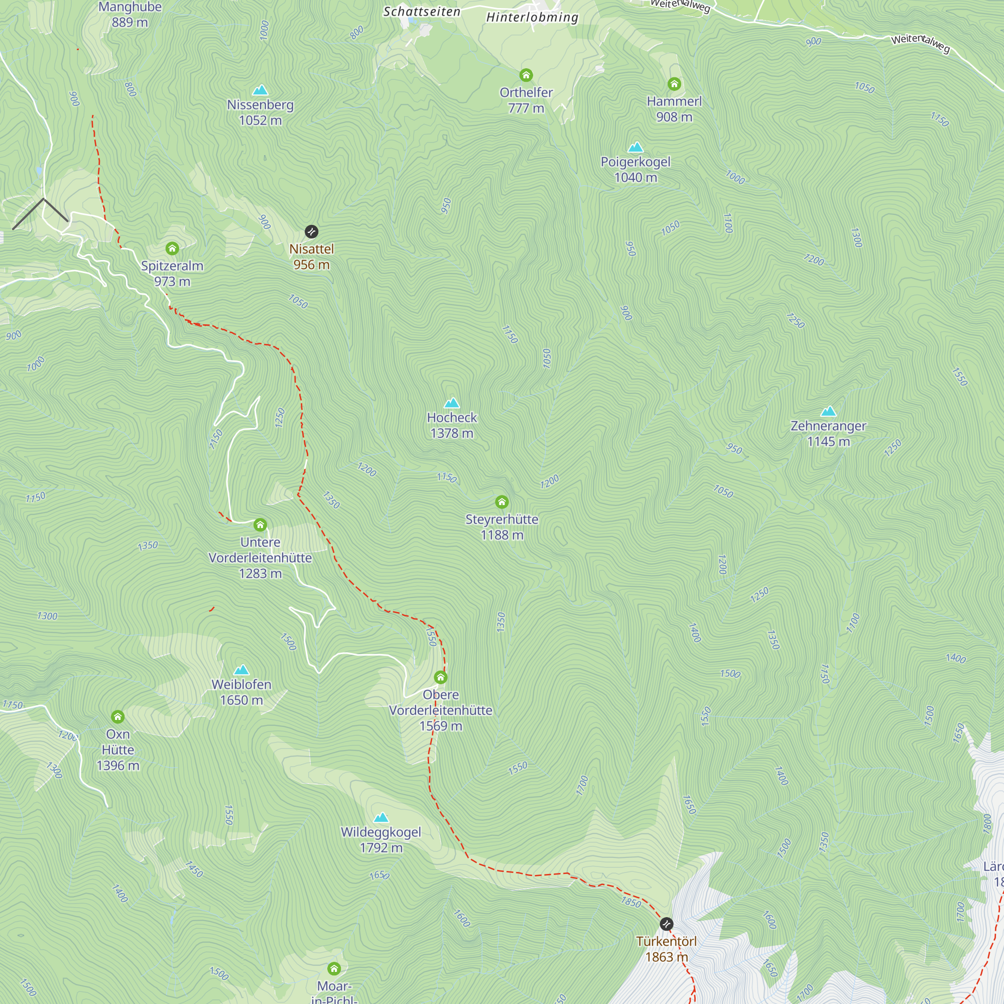Steyrerhütte map