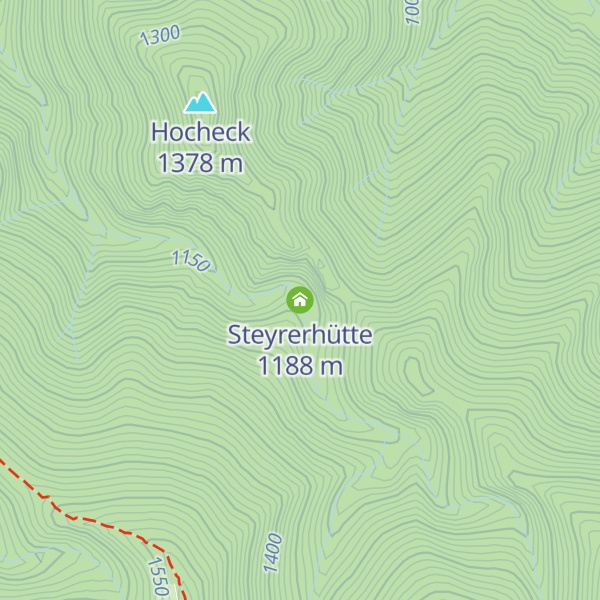 Map of Steyrerhütte